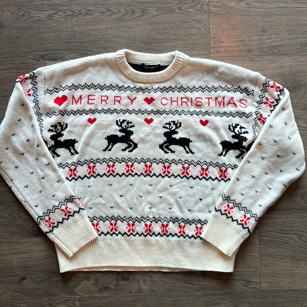 Holiday reindeer sweater